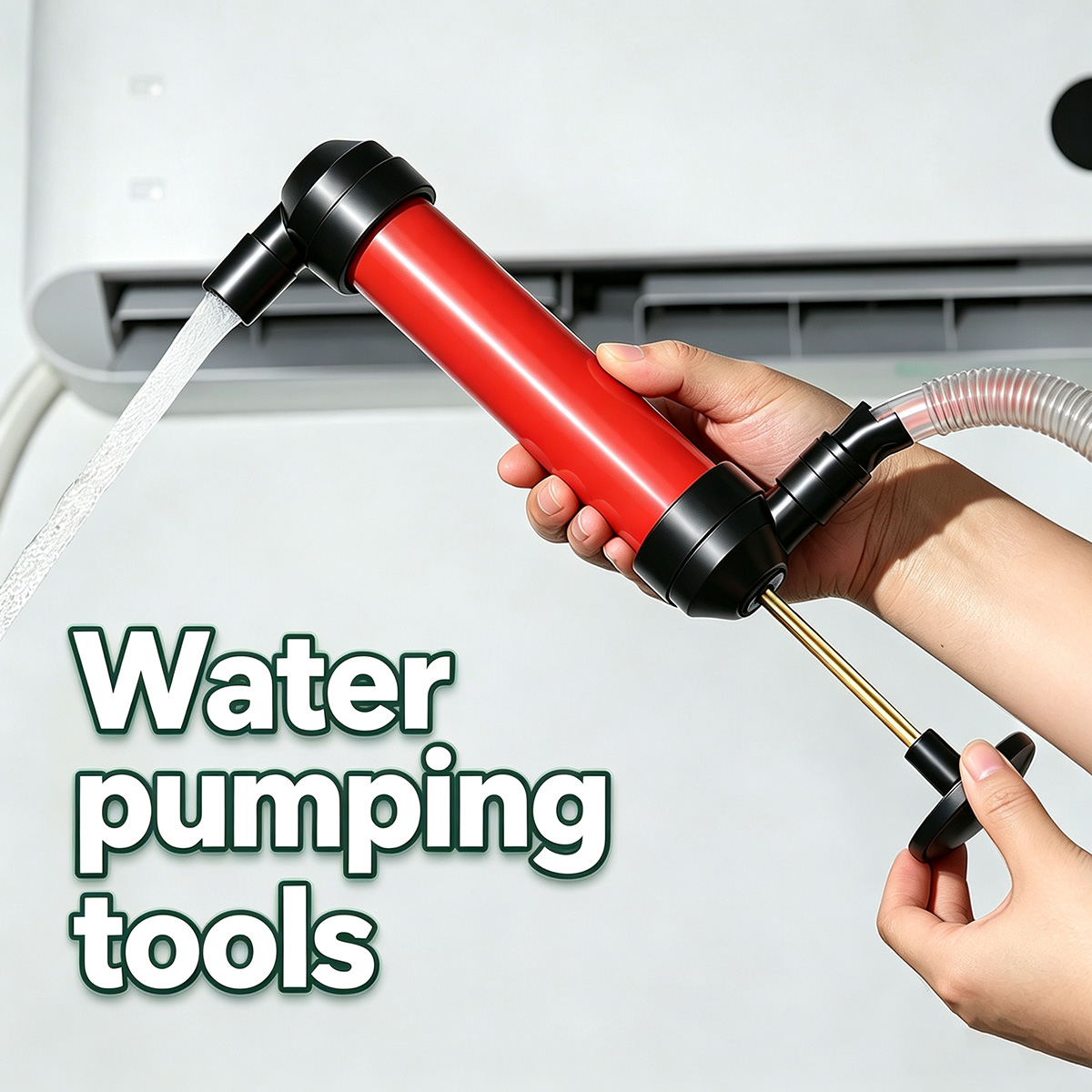 Oil Drain Tank - Manual Siphon Pump AC Drain Unclogger
