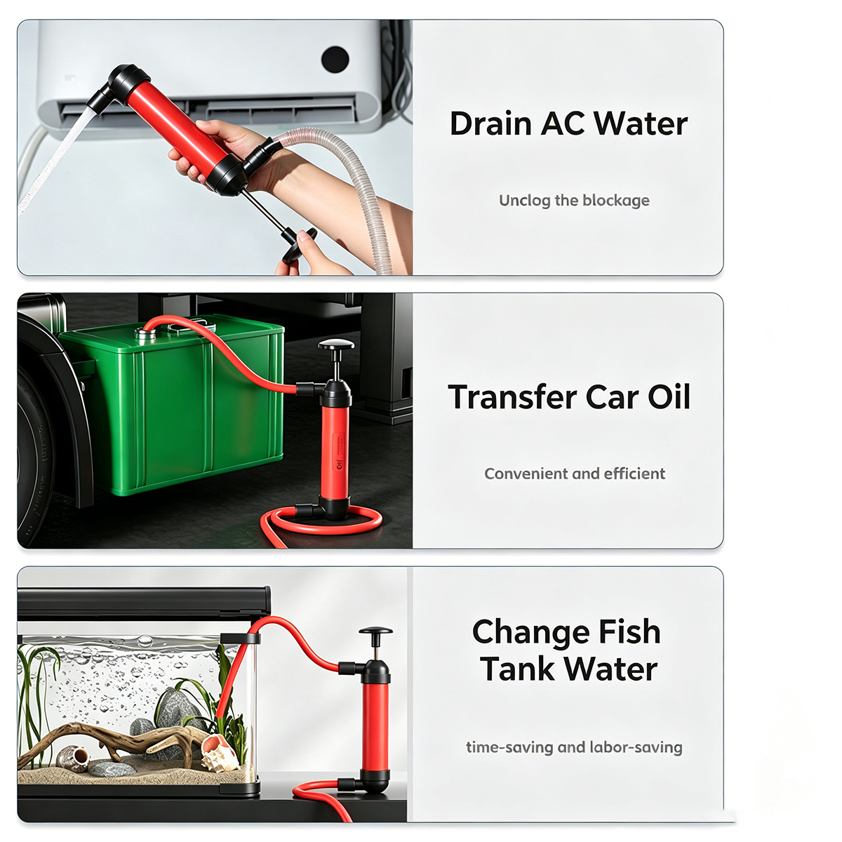 Manual Siphon Pump AC Drain Un - Oil Drain Tank recension och pris