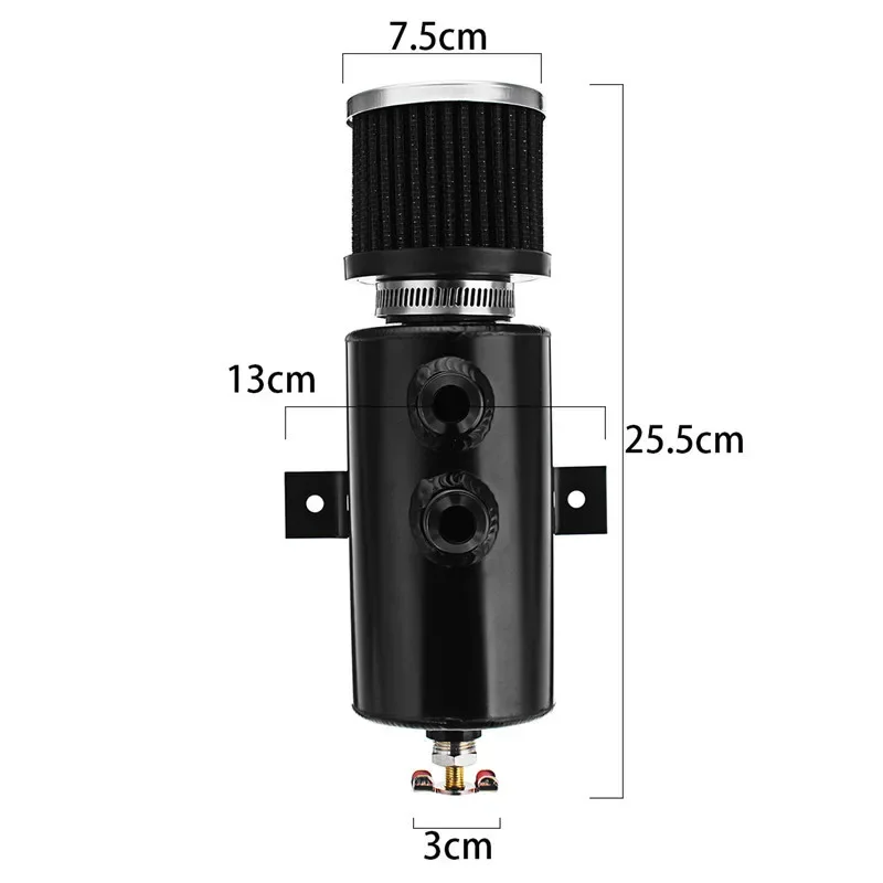 Universal 0.75L Aluminum Baffl - Oil Drain Tank recension och pris