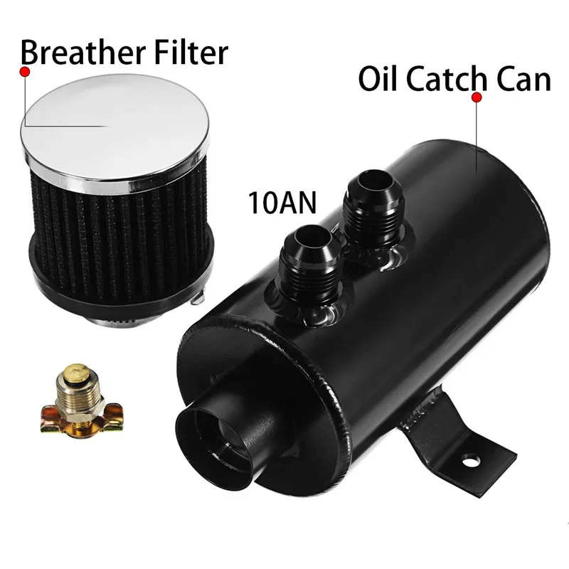 Universal 0.75L Aluminum Baffl - Oil Drain Tank recension och pris