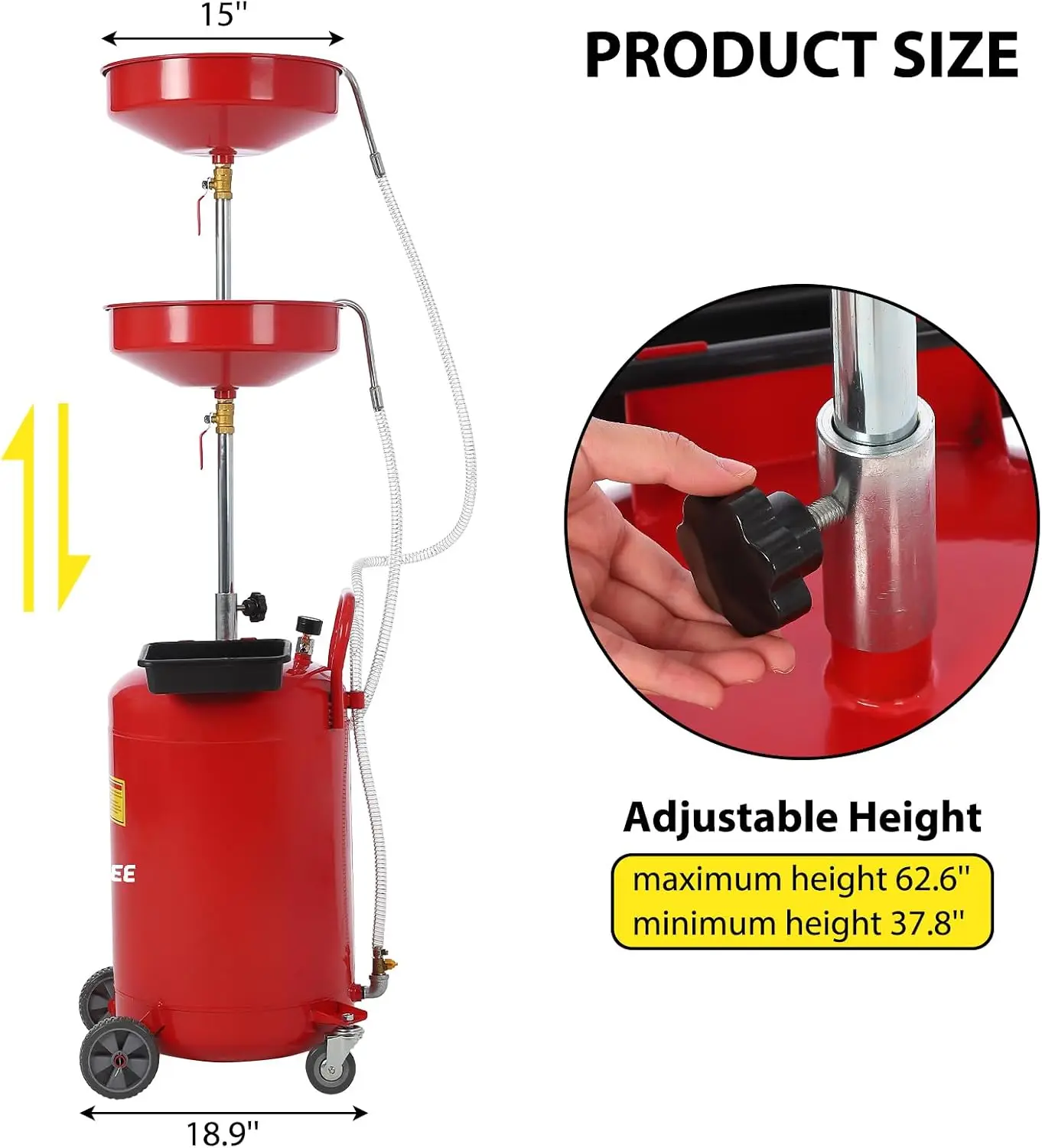 20 Gallon Waste Oil Drain Tank - Oil Drain Tank recension och pris