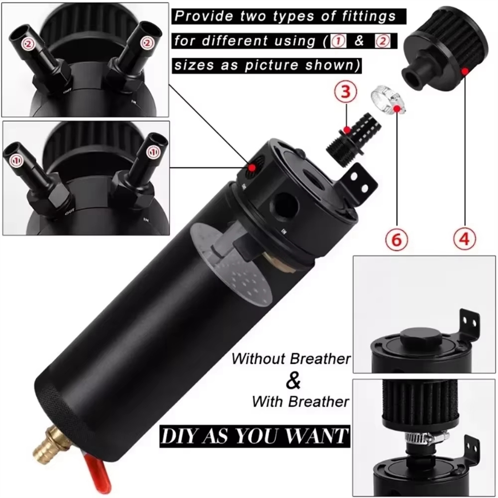 GOODT37C Universal 2 Port Alum - Oil Drain Tank recension och pris
