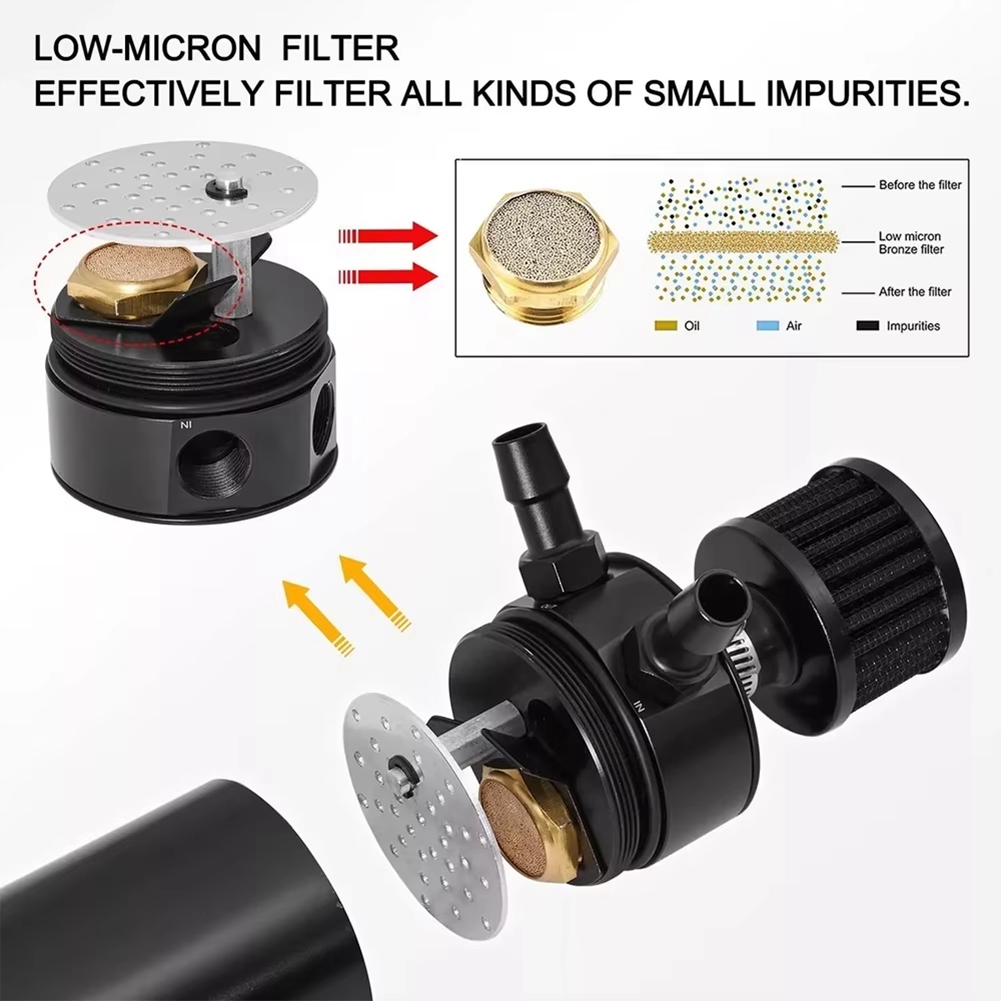 GOODT37C Universal 2 Port Alum - Oil Drain Tank recension och pris