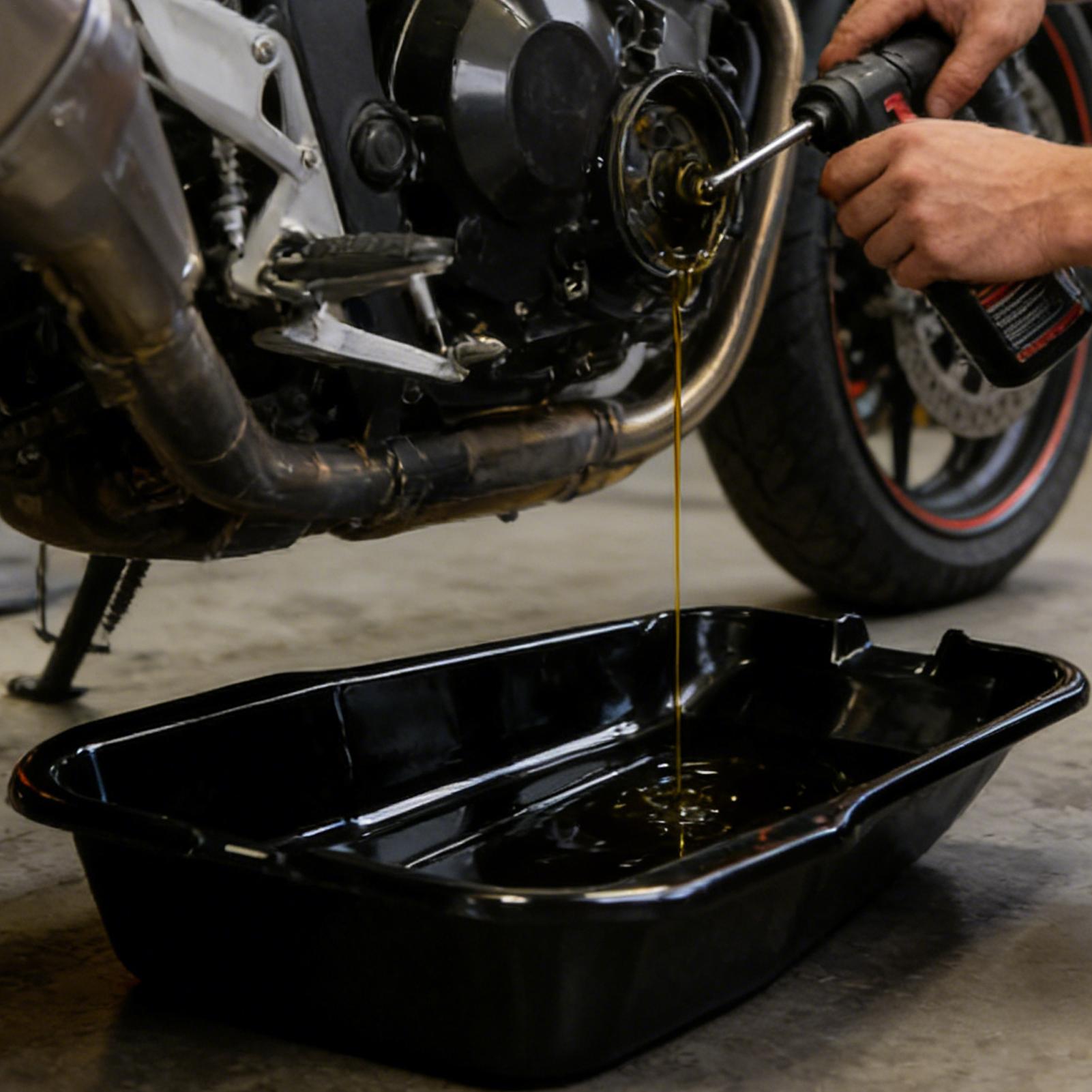 car waste oil pan Motorcycle a - Oil Drain Tank recension och pris