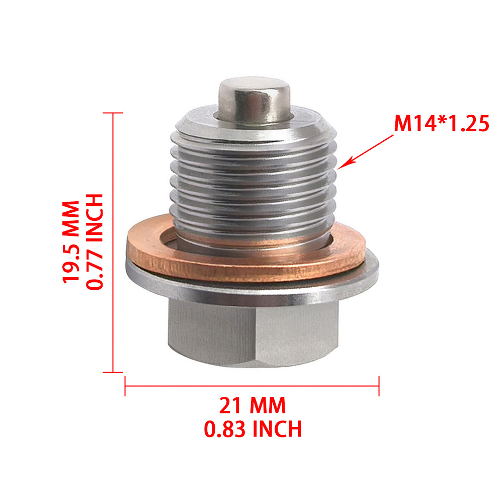 Car Stainless Steel Magnetic O - Oil Drain Tank recension och pris