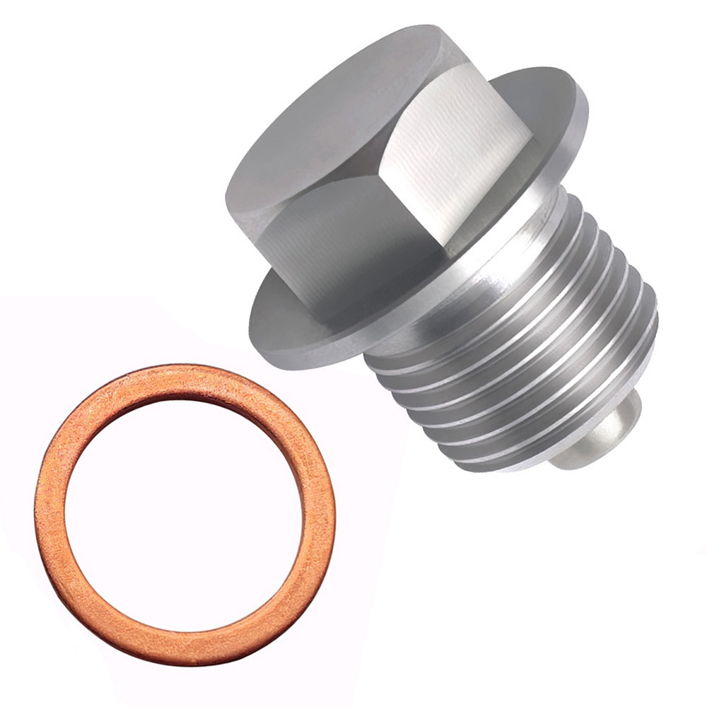 Car Stainless Steel Magnetic O - Oil Drain Tank recension och pris